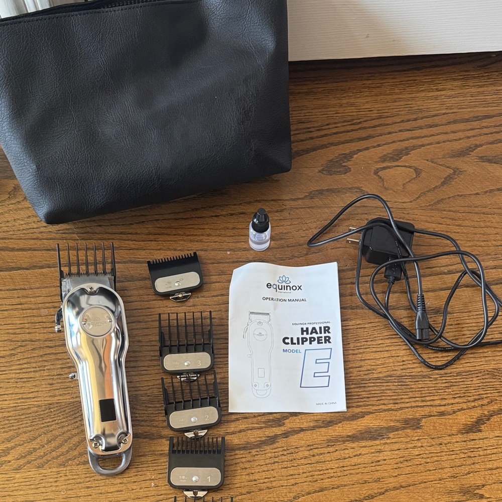 New Equinox Silver Hair Clipper Set